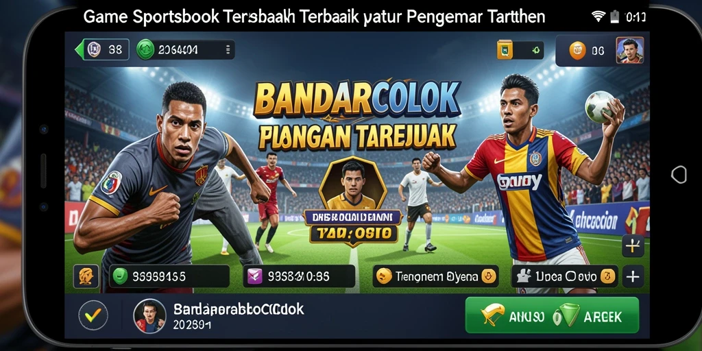 Screenshot utama BANDARCOLOK yang menampilkan antarmuka taruhan olahraga.