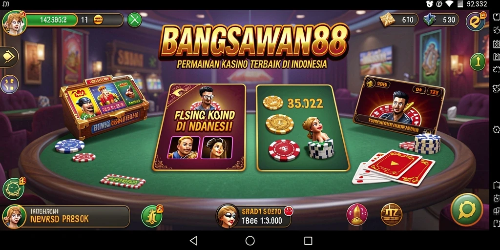 Tampilan menarik dari gameplay BANGSAWAN88 dalam kasino.