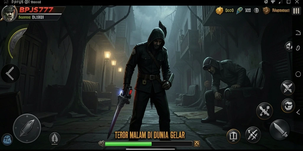 Screenshot permainan BPJS777 menampilkan suasana mencekam dari dunia Horror.