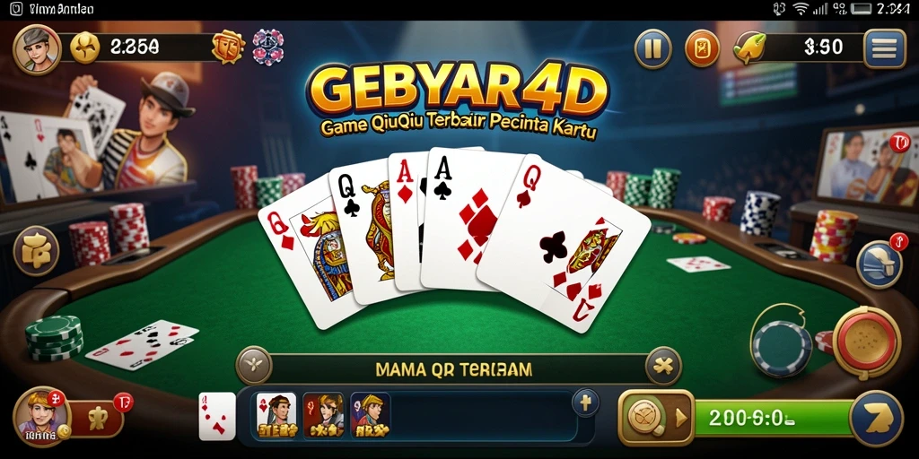 Contoh tampilan gameplay QiuQiu yang menghibur dan seru.
