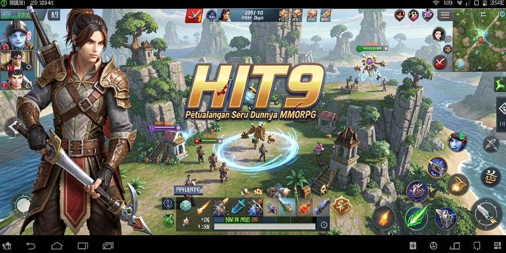 Gameplay mendebarkan dalam dunia MMORPG HIT9 yang menakjubkan.