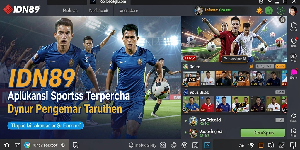 Tampilan menarik dari gameplay aplikasi Sportsbook IDN89.
