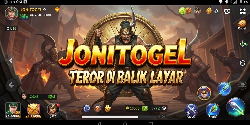 Screenshot gameplay JONITOGEL menampilkan suasana Horror yang mencekam.