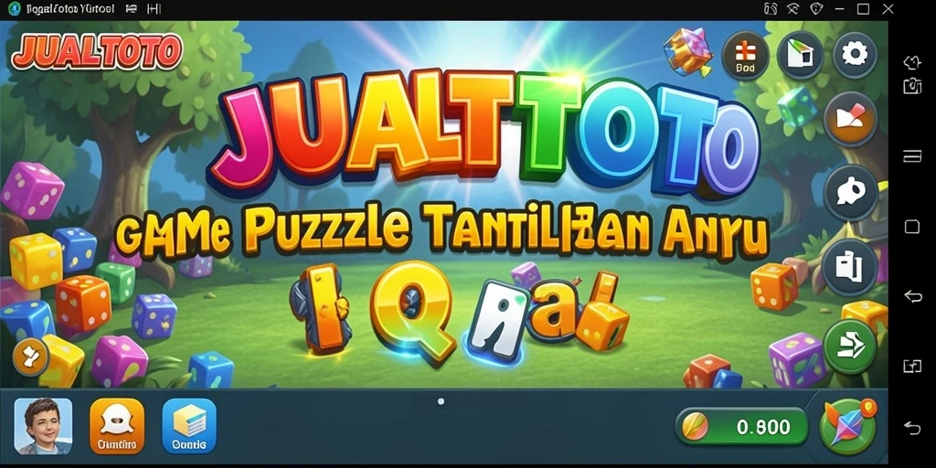 Tampilan menarik dari gameplay Puzzle di JUALTOTO.
