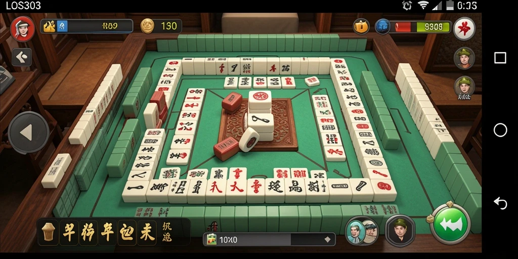 Tampilan screenshot gameplay LOS303 dengan suasana Mahjong yang menantang.