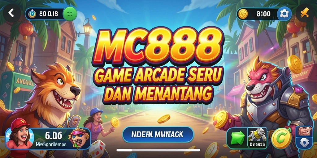 Tangkapan layar gameplay MC888 dengan aksi arcade yang dinamis.