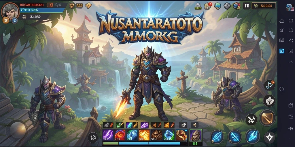 Screenshot gameplay NUSANTARATOTO yang menunjukkan aksi pertarungan seru.