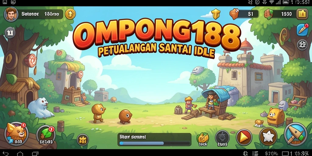 Tampilan gameplay OMPONG188 yang menawan dan interaktif.