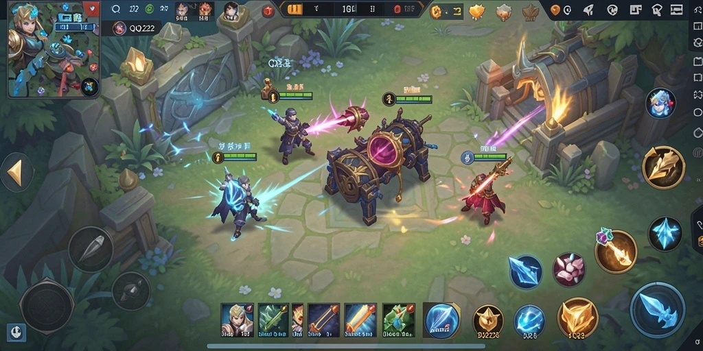 Tampilan gameplay SLG yang mendebarkan dan penuh aksi.