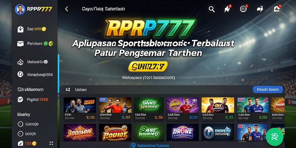 Tampilan antarmuka RPRP777 dengan fitur taruhan yang menarik.