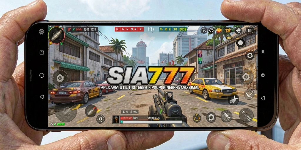 Screenshot utama SIA777 menampilkan antarmuka sederhana aplikasi Utility.