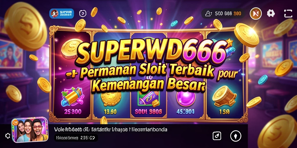 Tampilan menarik dari gameplay slot di SUPERWD666