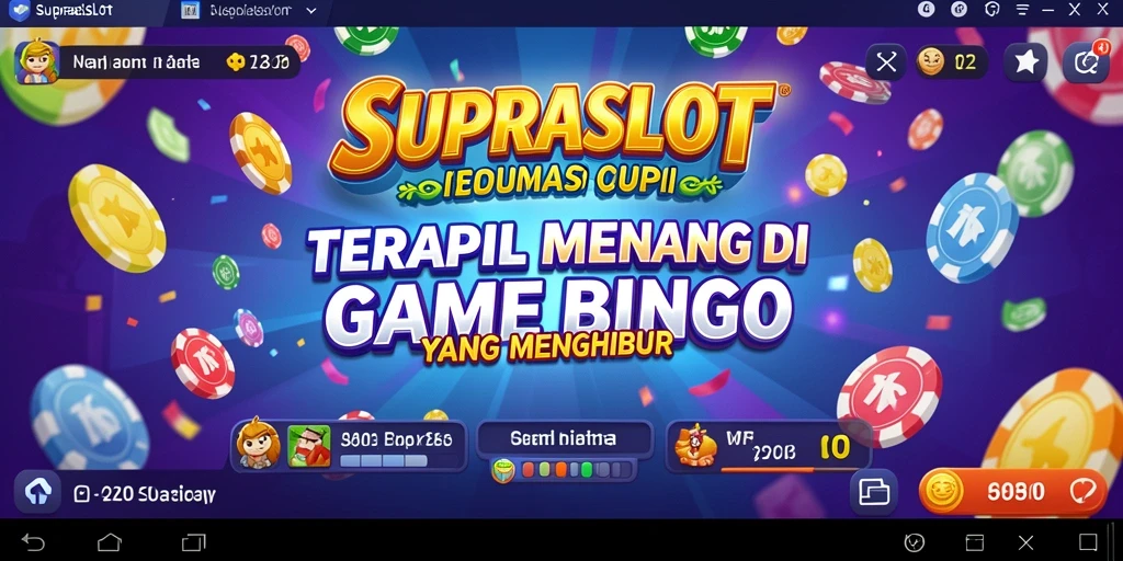 Tampilan permainan Bingo yang seru dan interaktif di SUPRASLOT.